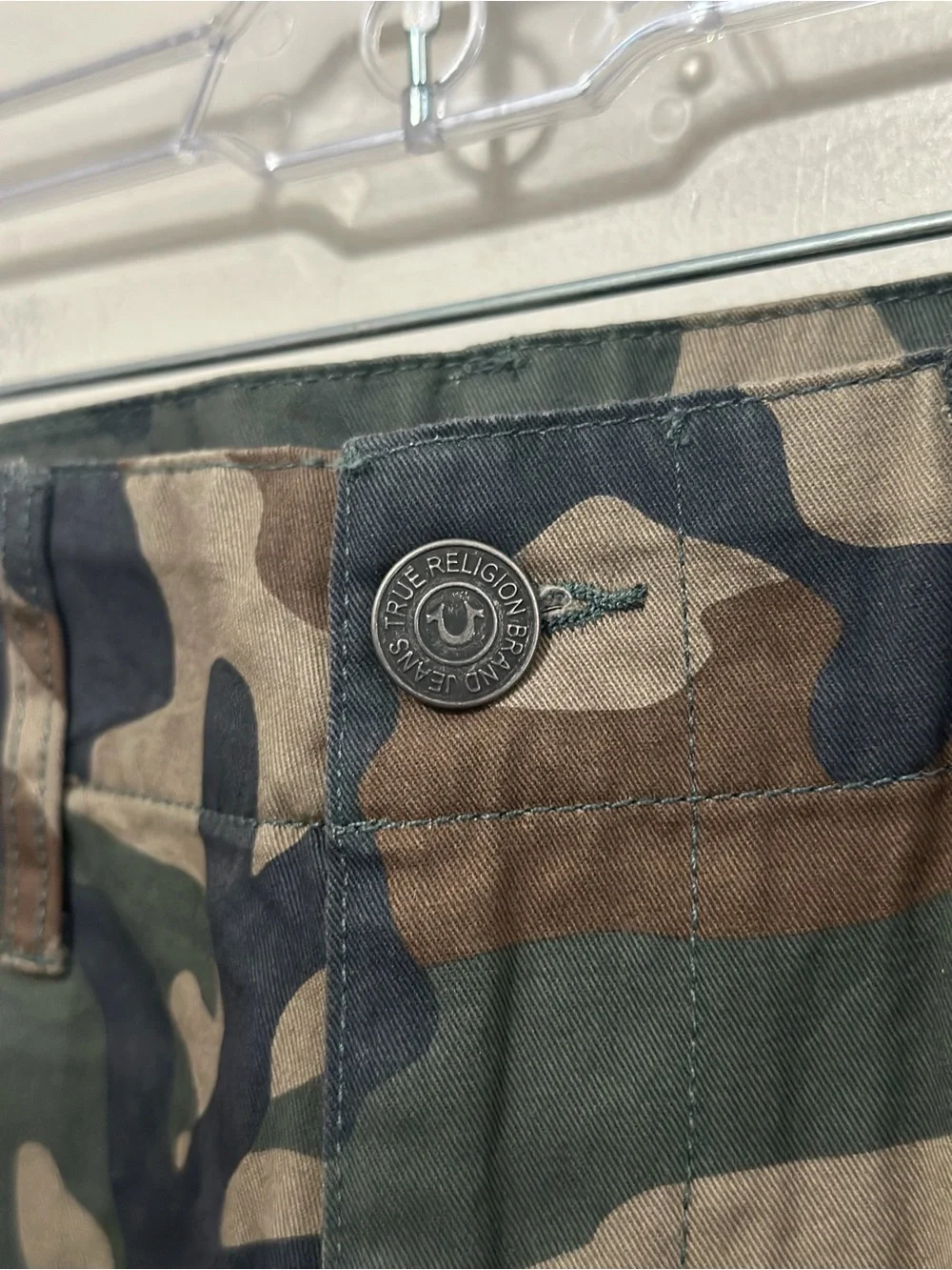 True Religion Camo Cargo Shorts Men’s Size 30 NWT Military Utility Cotton